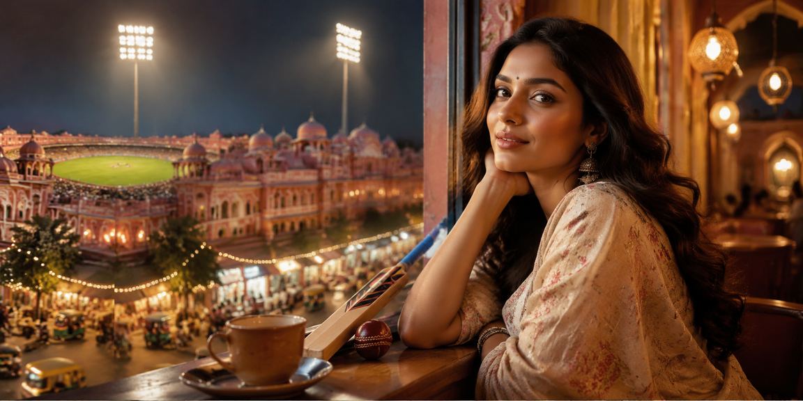Night market in Jaipur representing vibrant cricket betting scene