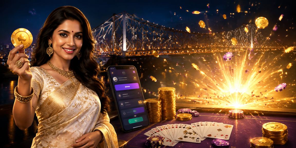Indian player enjoying live casino games on mobile at Kolkata